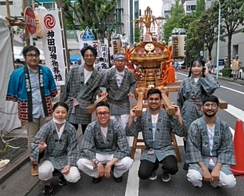 神田祭りにて